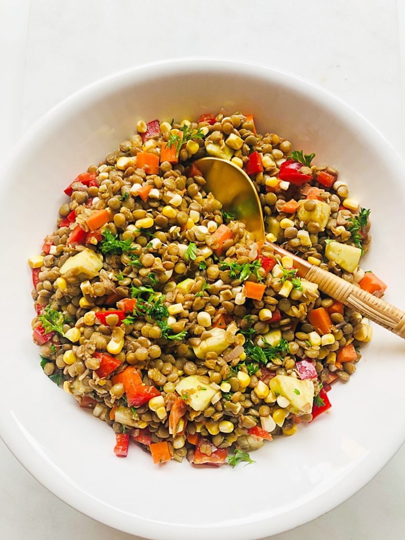 Summer Lentil Salad There's Always Pizza