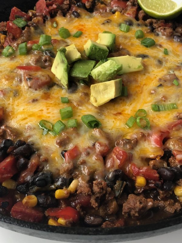 Easy Beef Taco Skillet Dinner - There's Always Pizza