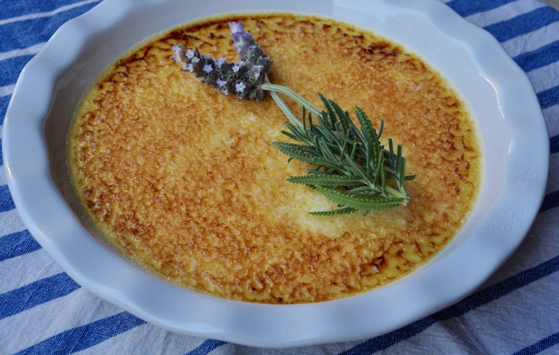 Meyer Lemon and Lavender Creme Brulee - There's Always Pizza