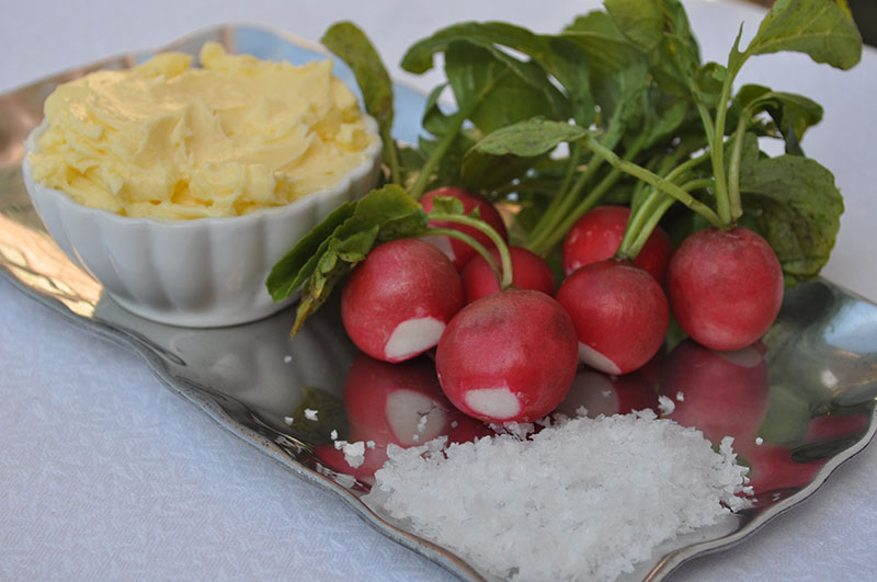 Radishes with Butter and Salt There's Always Pizza