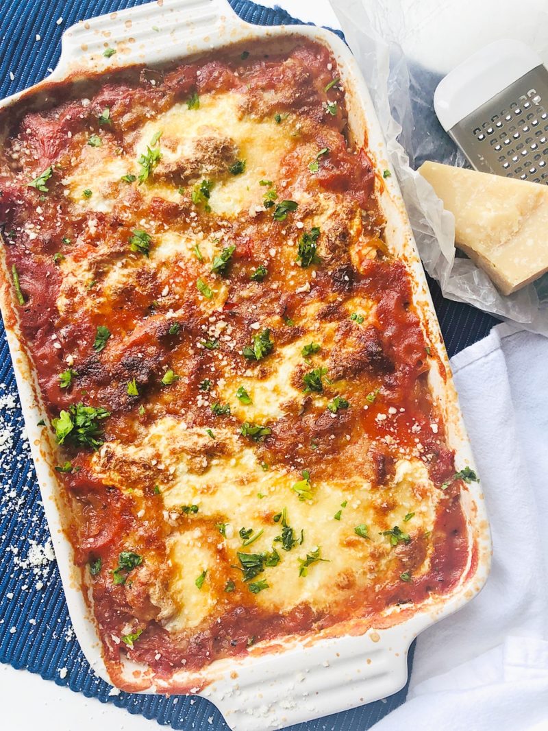 Spaghetti Squash Lasagna with Chicken Sausage Bolognese - There's ...