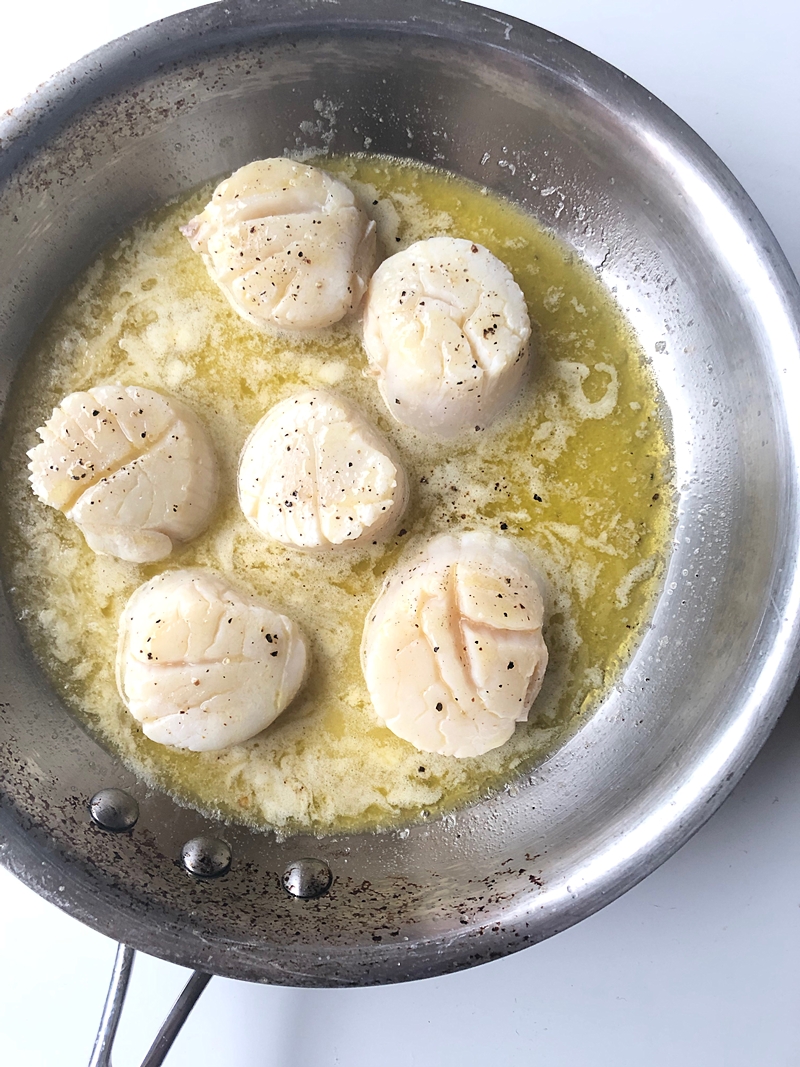Butter Poached Scallops There's Always Pizza