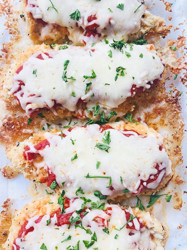 Baked Chicken Parmesan - There's Always Pizza