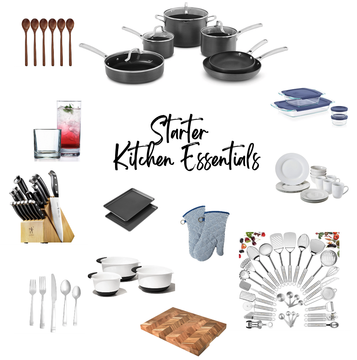 A Practical Starter Kitchen Essentials List - Dizzy Busy and Hungry!